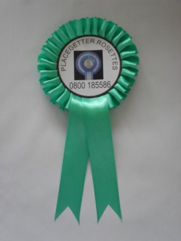 Single Rosette, 1 colour, 1 tail